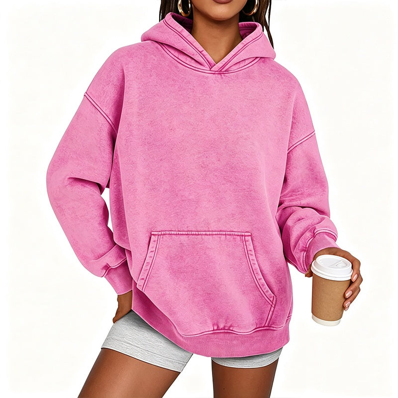 💖Black Friday Mega Deal – 50% off!💖Unisex Casual Oversized Acid Wash Hoodie