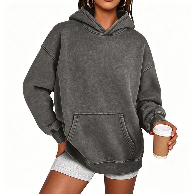 💖Black Friday Mega Deal – 50% off!💖Unisex Casual Oversized Acid Wash Hoodie