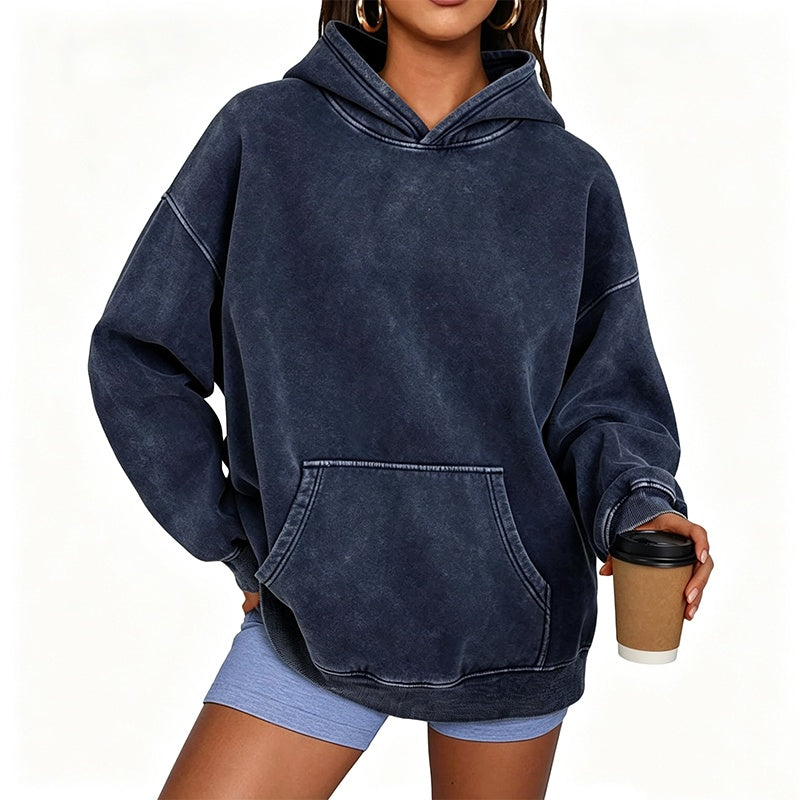 💖Black Friday Mega Deal – 50% off!💖Unisex Casual Oversized Acid Wash Hoodie