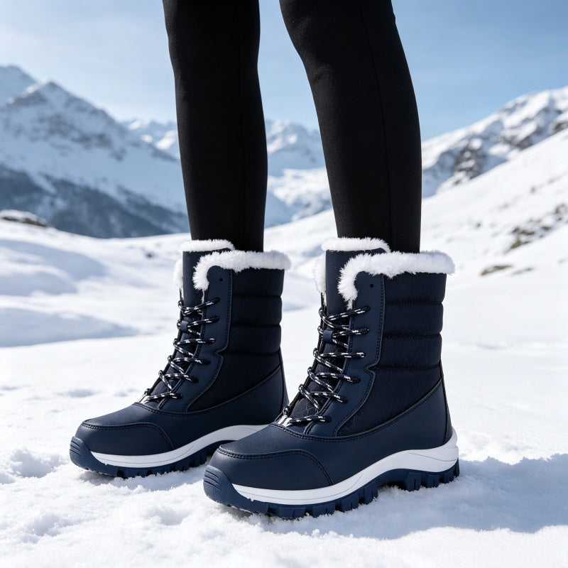 ❄️ Women's Waterproof Plush-Lined Mid-Calf Snow Boots ✨ – 50% OFF | Warm Winter Comfort