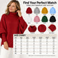 🔥Limited time offer✨Women's Turtleneck Batwing Sleeve Knit Sweater