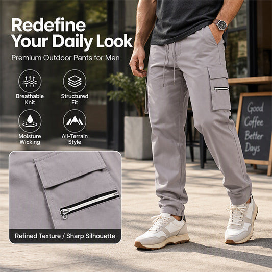 Men's Casual Loose Cargo Pants with Multi Pockets