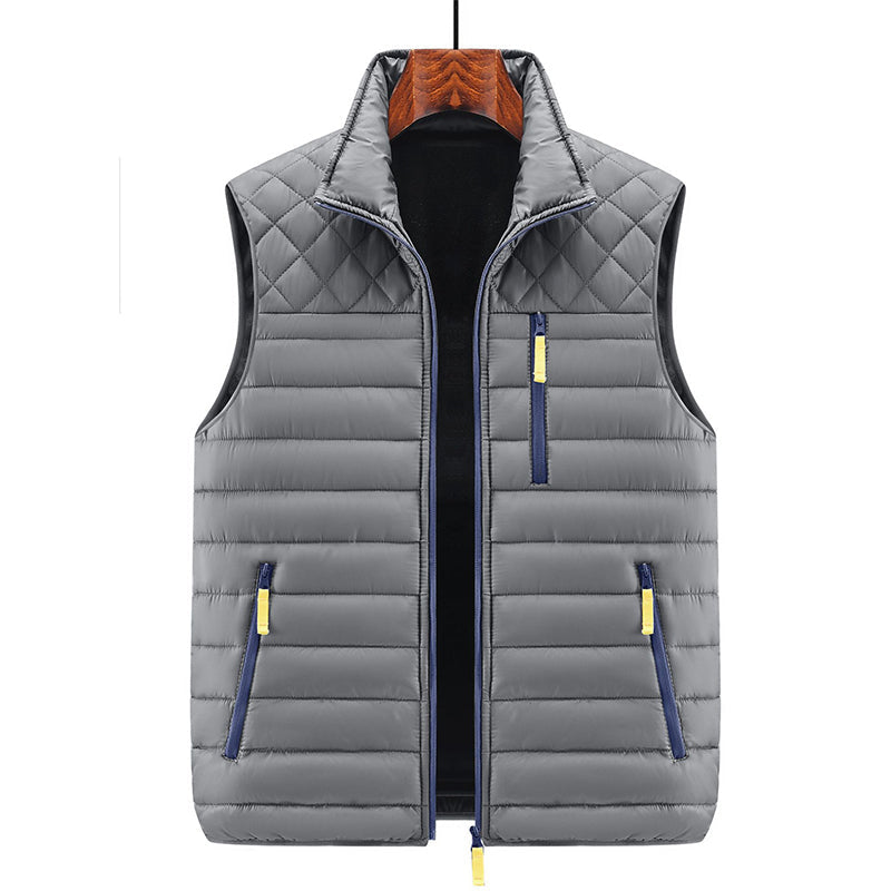 Men's Quilted Warm-Lined Padded Vest