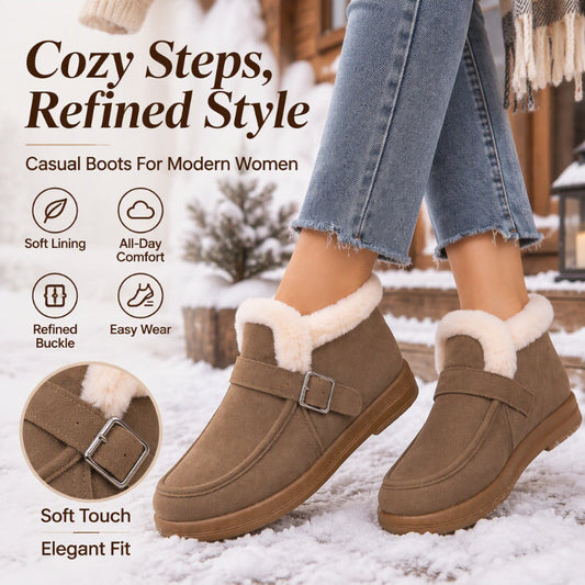 Women's Winter Warm Slip-On Snow Shoes
