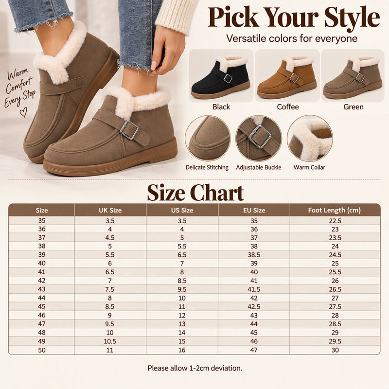 Women's Winter Warm Slip-On Snow Shoes