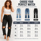 Women's Frayed Hem Distressed Ripped Jeans