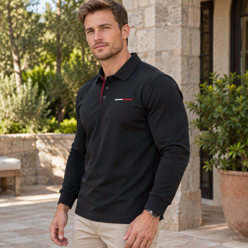 Men's Classic Long Sleeve Collared Shirt