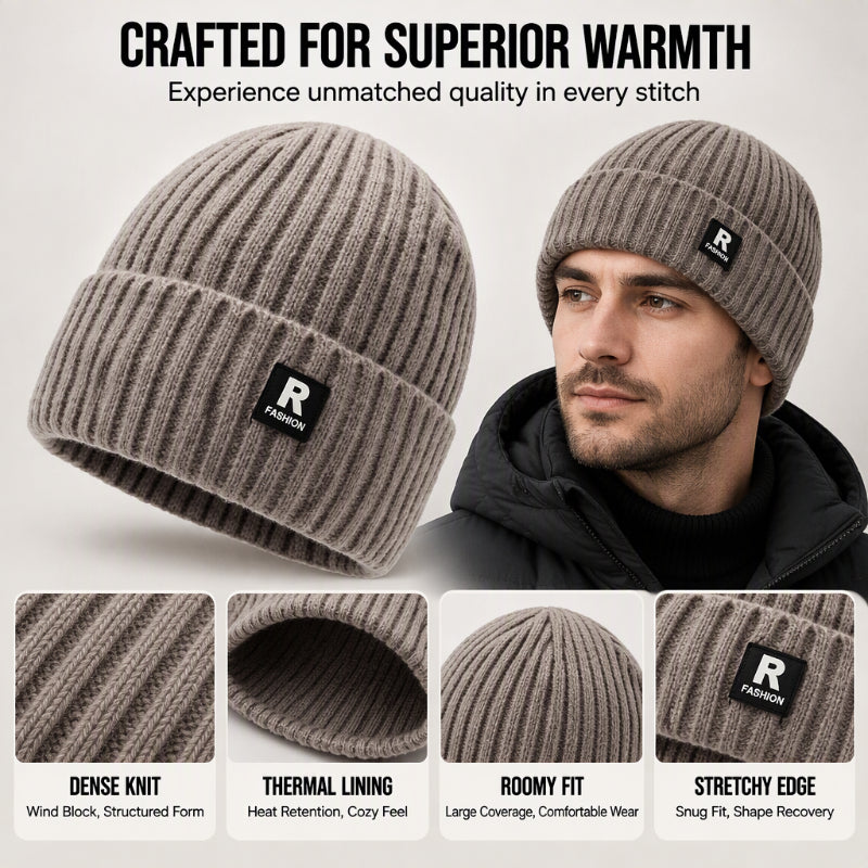 Men's Slouchy Knit Warm Skull Cap