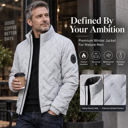 Men's Stand Collar Padded Warm Jacket