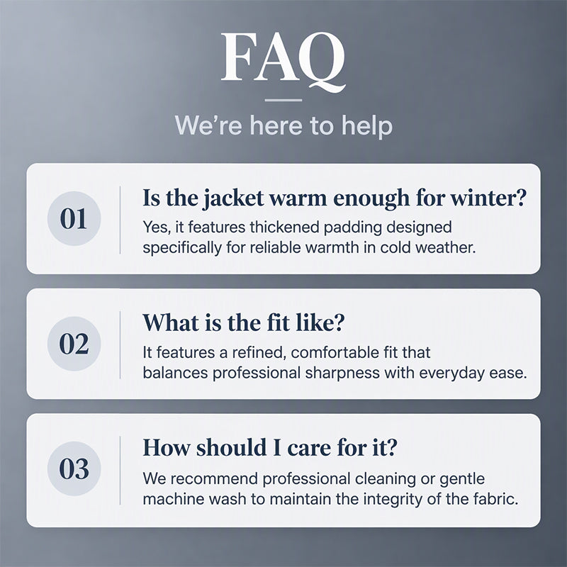 Men's Stand Collar Padded Warm Jacket