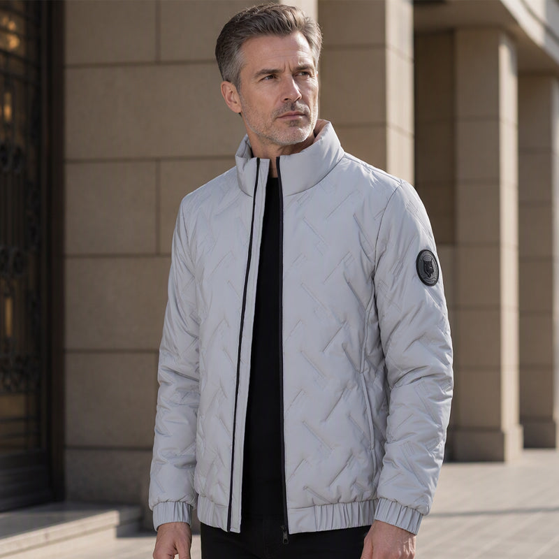 Men's Stand Collar Padded Warm Jacket