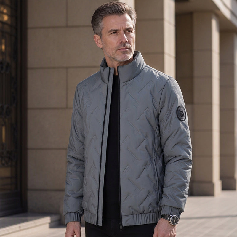 Men's Stand Collar Padded Warm Jacket