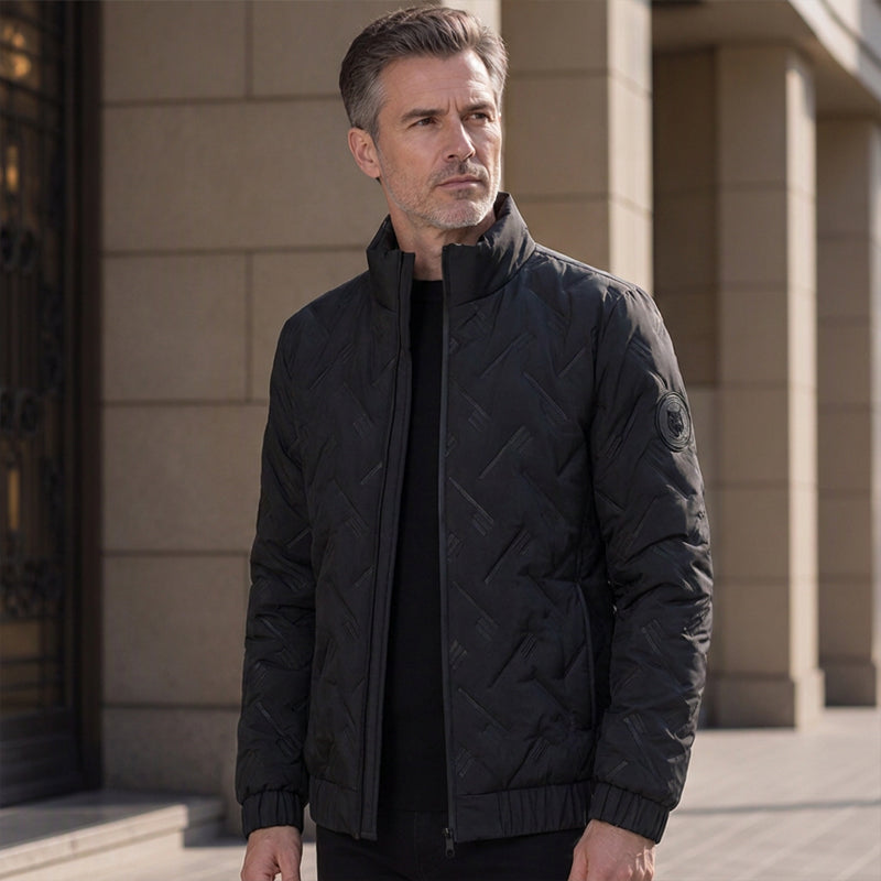 Men's Stand Collar Padded Warm Jacket