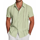Men's Casual Short Sleeve Button-Down Shirt