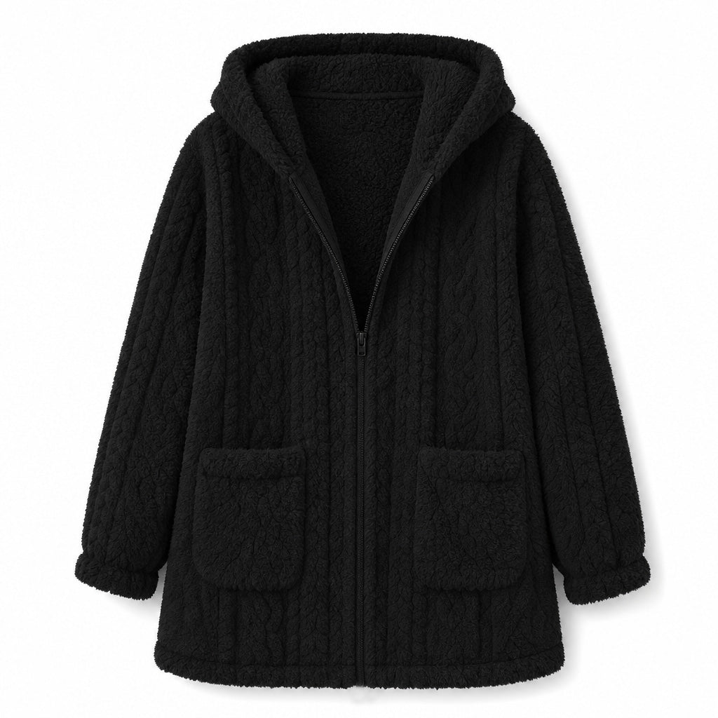 💖Limited-Time Sale💖 ❄️Women's Casual Plush Solid Color Cardigan🧸