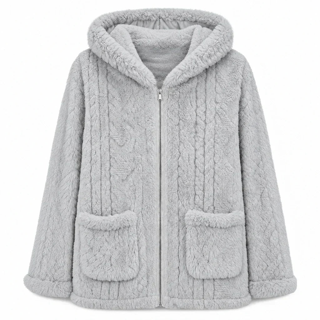 💖Limited-Time Sale💖 ❄️Women's Casual Plush Solid Color Cardigan🧸