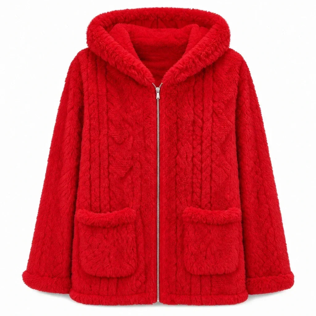💖Limited-Time Sale💖 ❄️Women's Casual Plush Solid Color Cardigan🧸