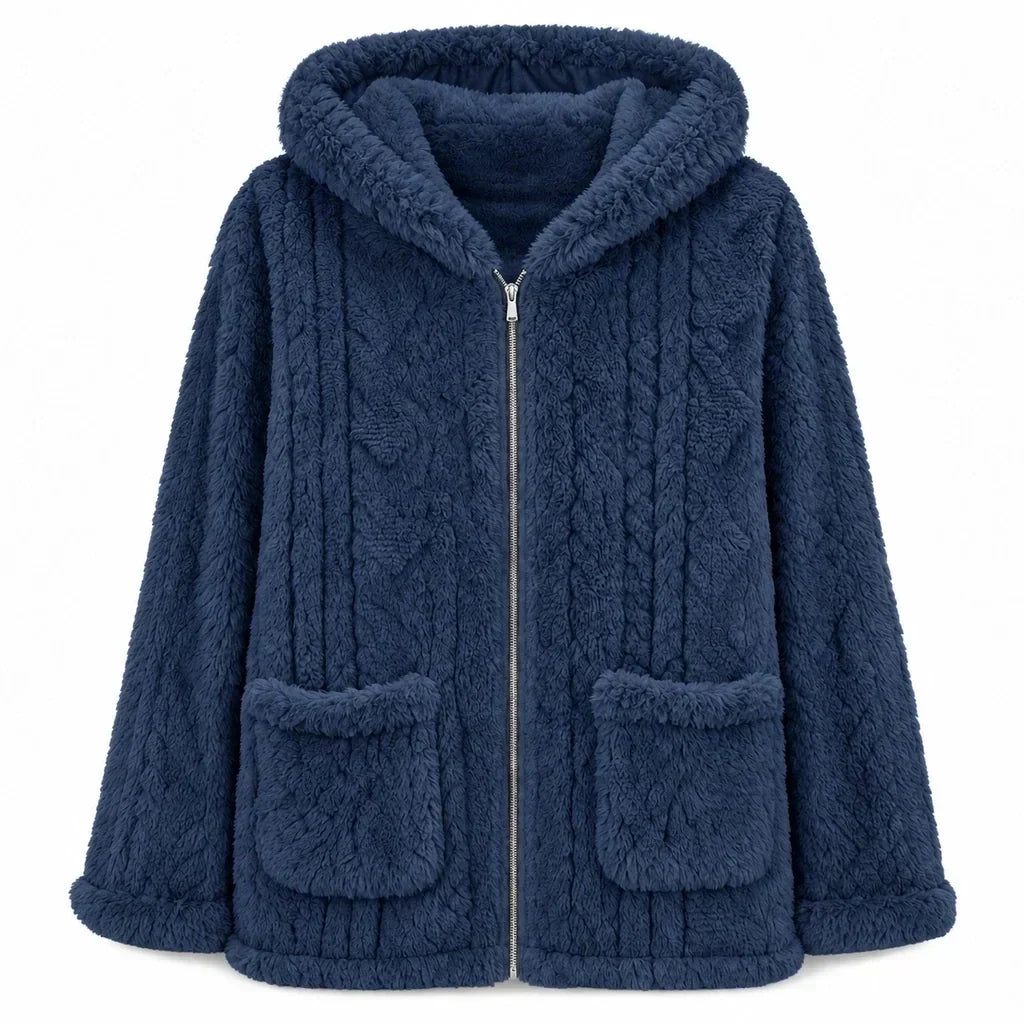 💖Limited-Time Sale💖 ❄️Women's Casual Plush Solid Color Cardigan🧸