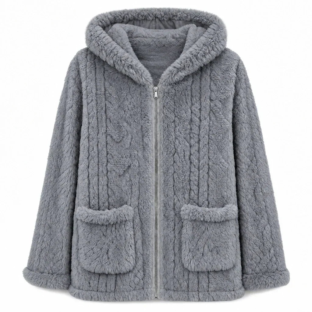 💖Limited-Time Sale💖 ❄️Women's Casual Plush Solid Color Cardigan🧸