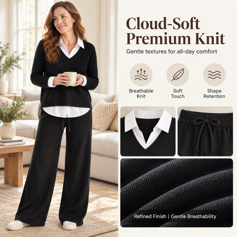 ☕️ Women's Casual Cozy Knit 3-Piece Set