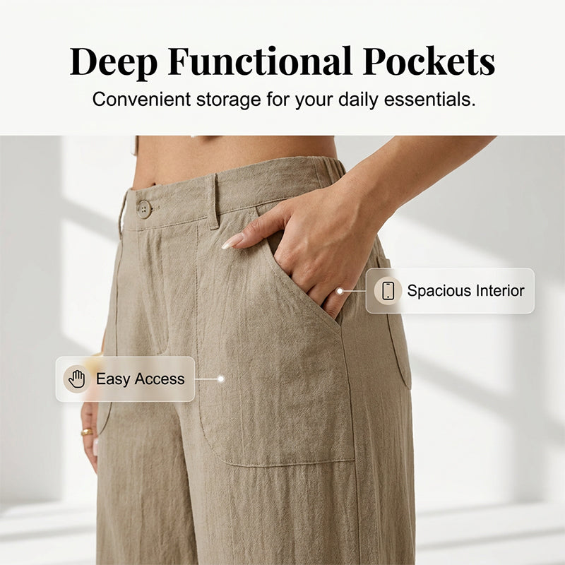 Women's Wide Leg Casual Pants