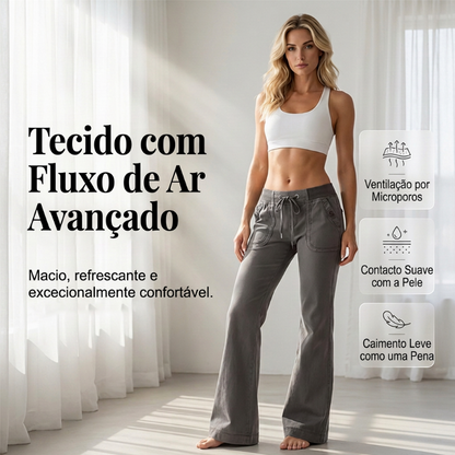 🤠 Low-Waist Flare Pants with Drawstring ✨ – 50% OFF