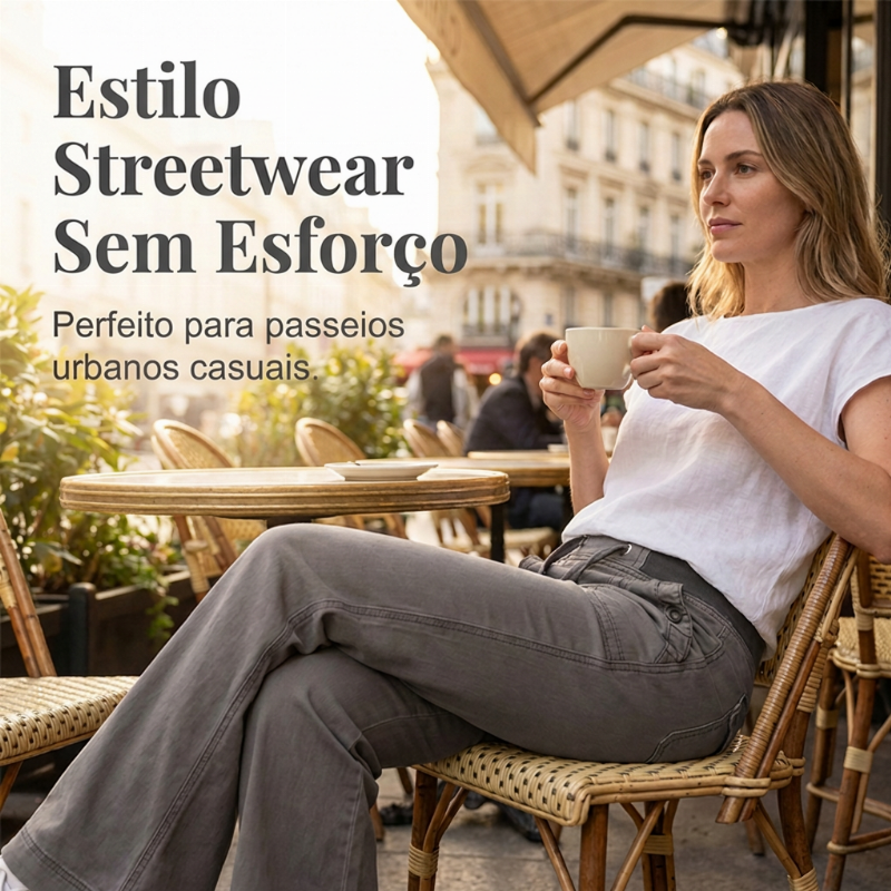 🤠 Low-Waist Flare Pants with Drawstring ✨ – 50% OFF