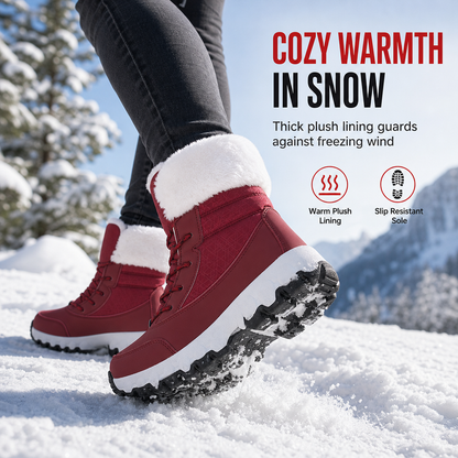 Women's Winter Snow Boots Thickened Mid Calf Boots for Outdoor Travel Plus Size🔥