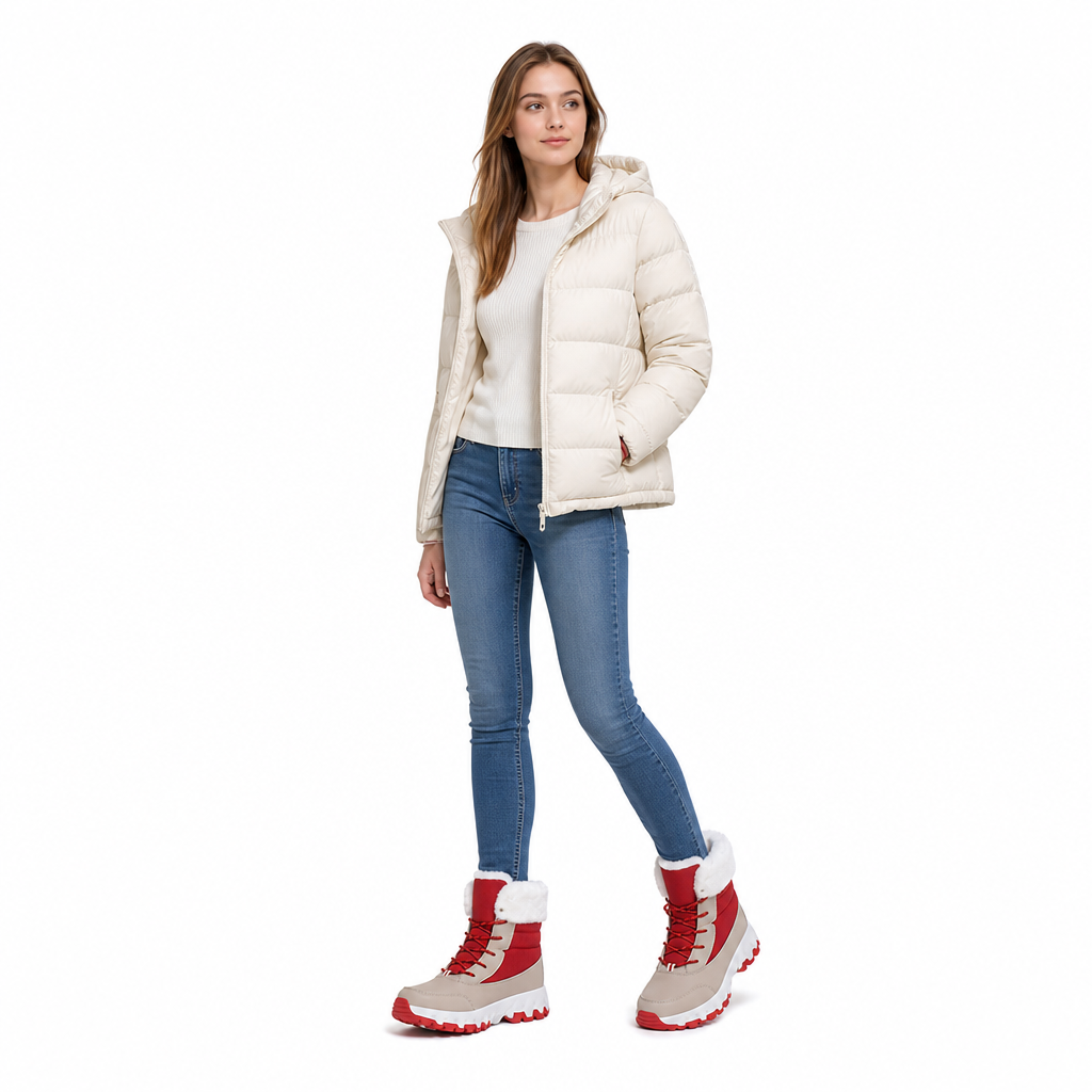 Women's Winter Snow Boots Thickened Mid Calf Boots for Outdoor Travel Plus Size🔥