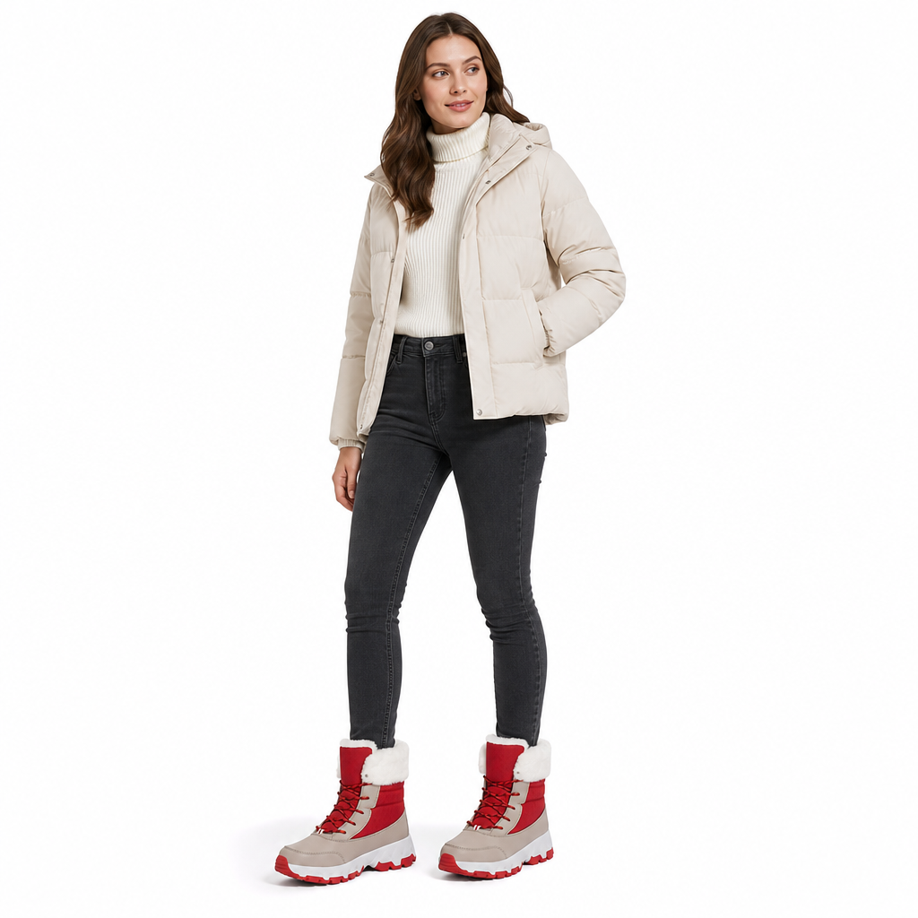 Women's Winter Snow Boots Thickened Mid Calf Boots for Outdoor Travel Plus Size🔥