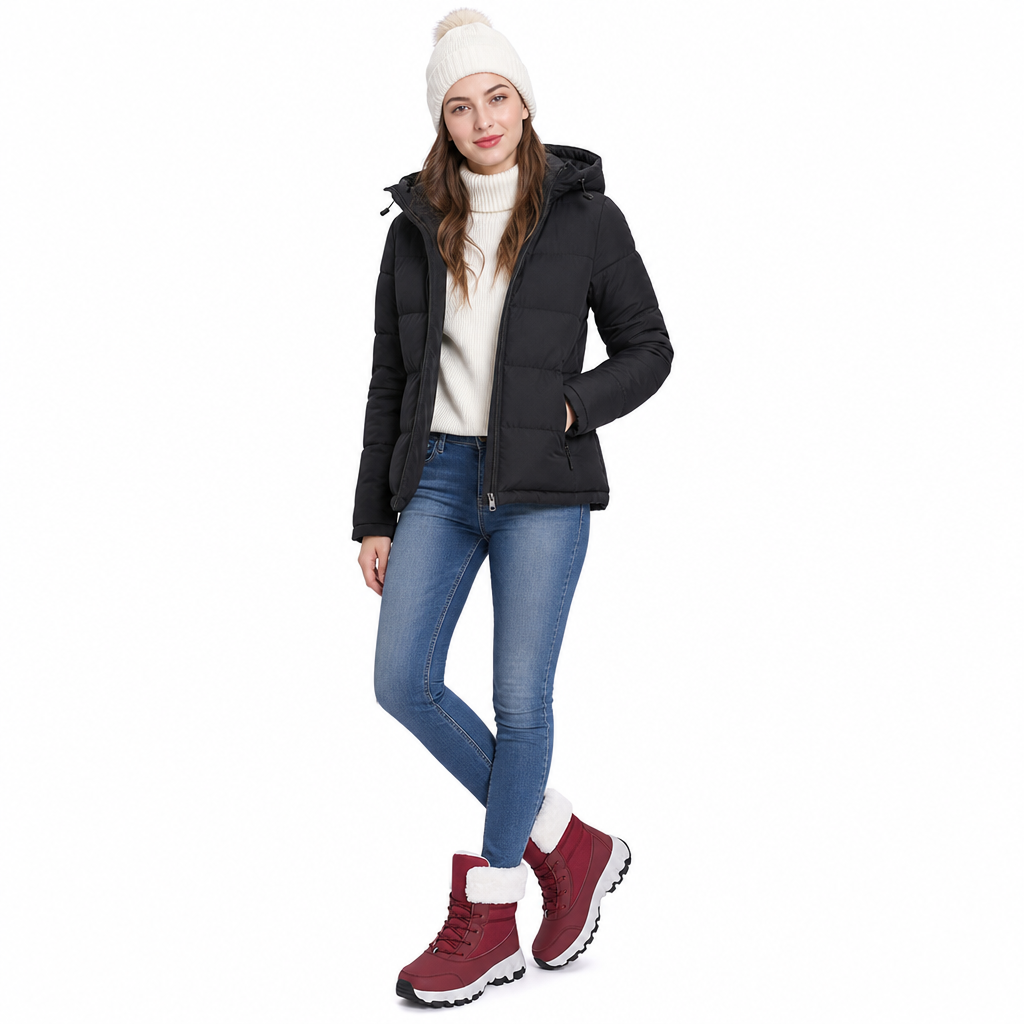 Women's Winter Snow Boots Thickened Mid Calf Boots for Outdoor Travel Plus Size🔥