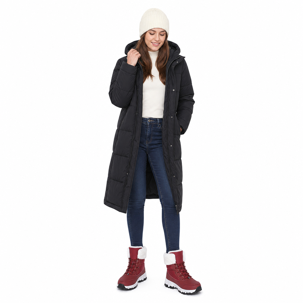 Women's Winter Snow Boots Thickened Mid Calf Boots for Outdoor Travel Plus Size🔥