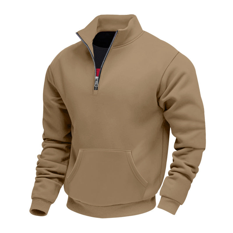 🧥 Toasty Warmth, Easy Layered Comfort | Men's Warm Half-Zip Sweatshirt