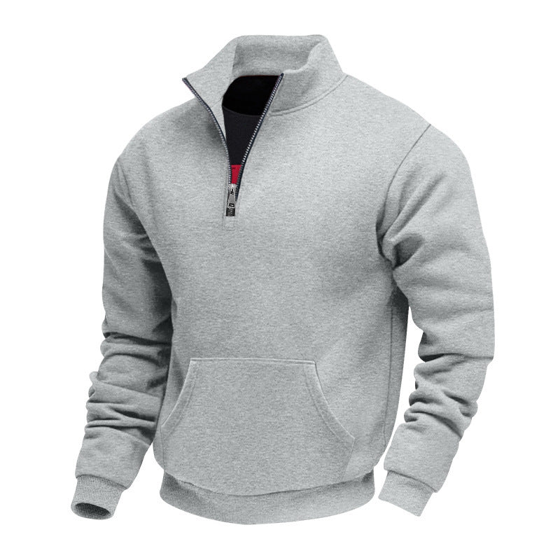 🧥 Toasty Warmth, Easy Layered Comfort | Men's Warm Half-Zip Sweatshirt