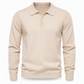 🧶 Clean Solid Look, Easy Layered Comfort | Men's Solid Color Long Sleeve Knit Shirt Pullover Sweater