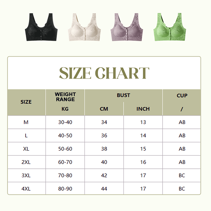 ✨ Women's Front-Clasp Seamless Bra — Wireless Push-Up & Breathable 🎀