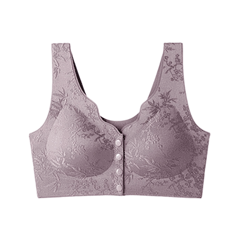 ✨ Women's Front-Clasp Seamless Bra — Wireless Push-Up & Breathable 🎀