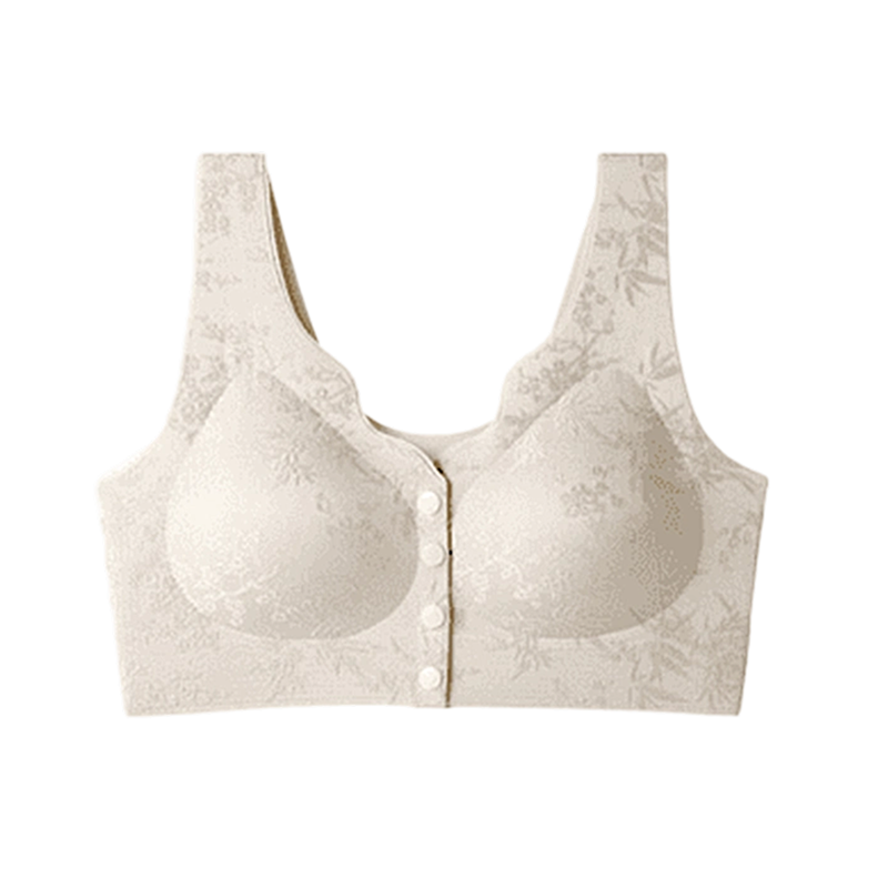 ✨ Women's Front-Clasp Seamless Bra — Wireless Push-Up & Breathable 🎀