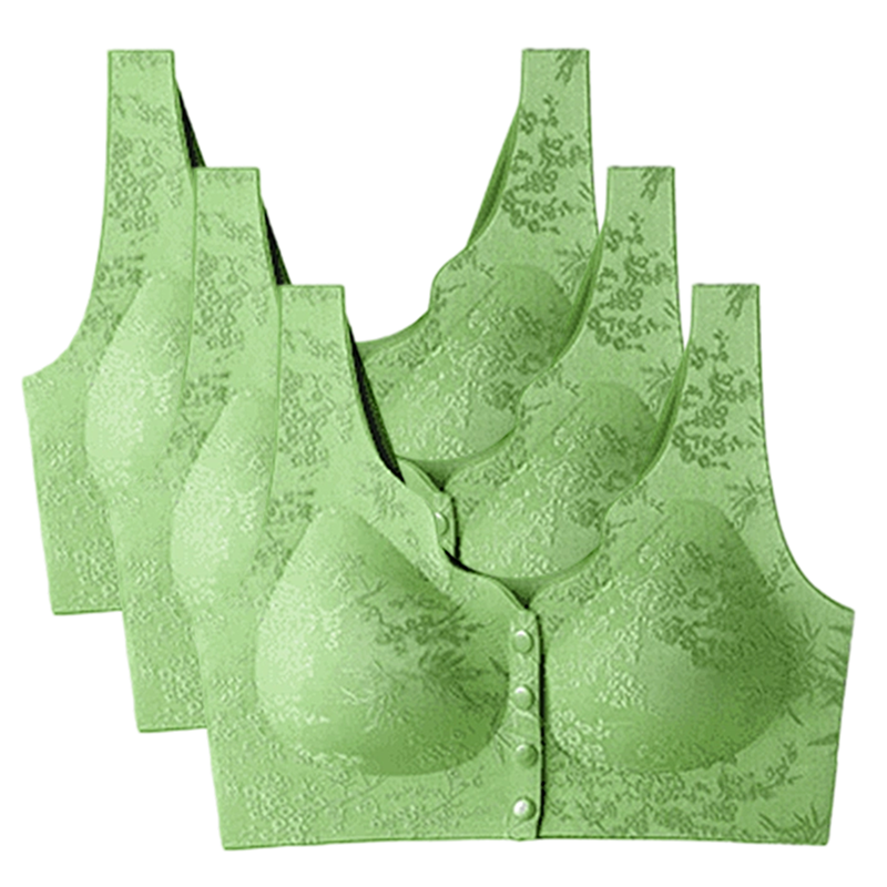 ✨ Women's Front-Clasp Seamless Bra — Wireless Push-Up & Breathable 🎀
