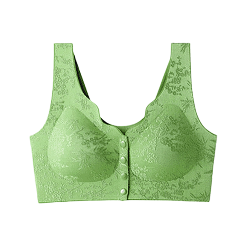 ✨ Women's Front-Clasp Seamless Bra — Wireless Push-Up & Breathable 🎀