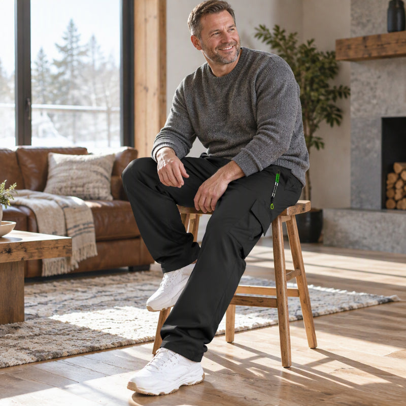 👖 Toasty Lined Warmth, Stay-Dry Storage | Men's Plush-Lined Waterproof Cargo Pants