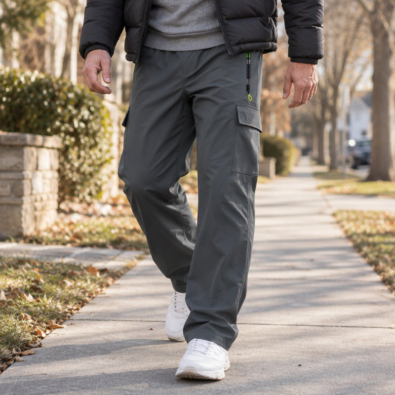 👖 Toasty Lined Warmth, Stay-Dry Storage | Men's Plush-Lined Waterproof Cargo Pants