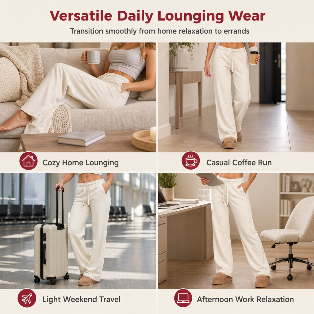 Women's Casual Soft Drawstring Sweatpants