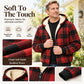 Men's Winter Warm Plaid Hooded Jacket