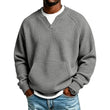 Men's Casual Waffle Knit Sweatshirt