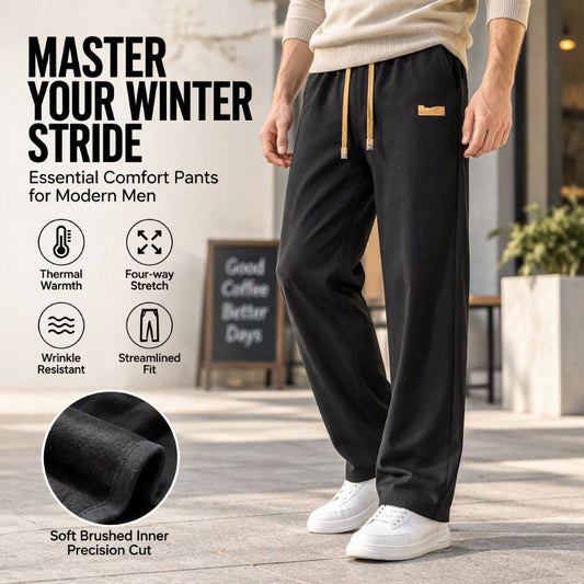 Men's Winter Thermal Straight Leg Pants