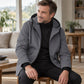 Men's Mid-Length Hooded Trench Coat