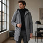 Men's Mid-Length Hooded Trench Coat