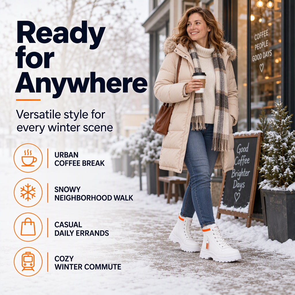 Women's Warm Plush-Lined Martin Boots