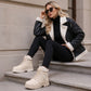 Women's Warm Plush-Lined Martin Boots